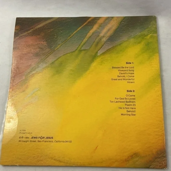 Liberated Wailing Wall Messianic Way 1984 Jews For Jesus Vinyl Record LP - Picture 5 of 13